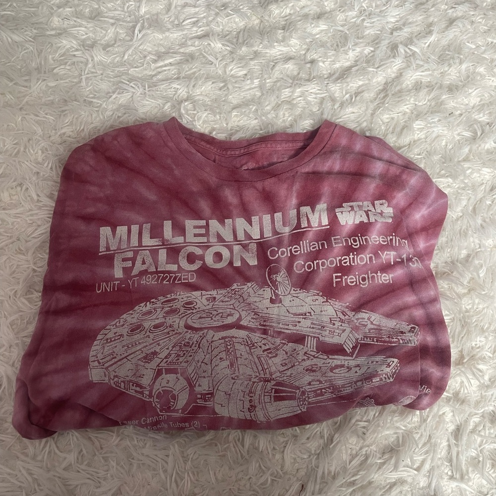 Disney Star Wars Millennium Falcon Pink Tee